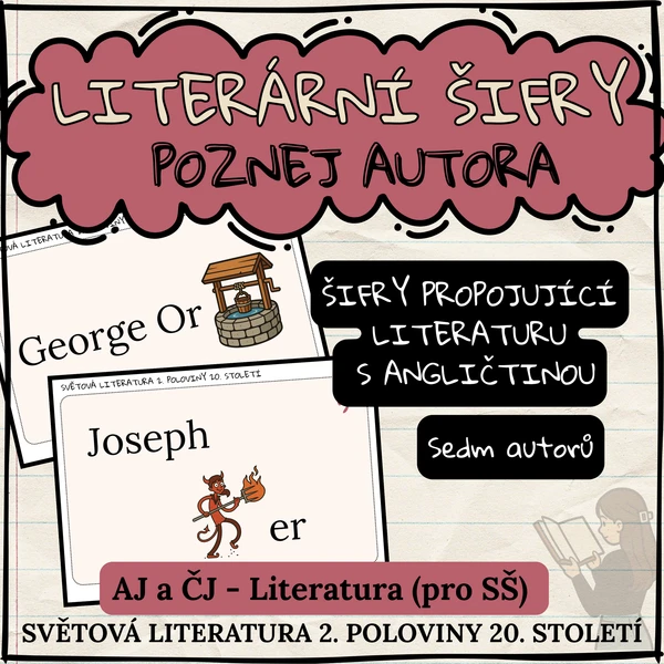 POZNEJ AUTORA - Šifry propojující literaturu s angličtinou (pro SŠ) 1