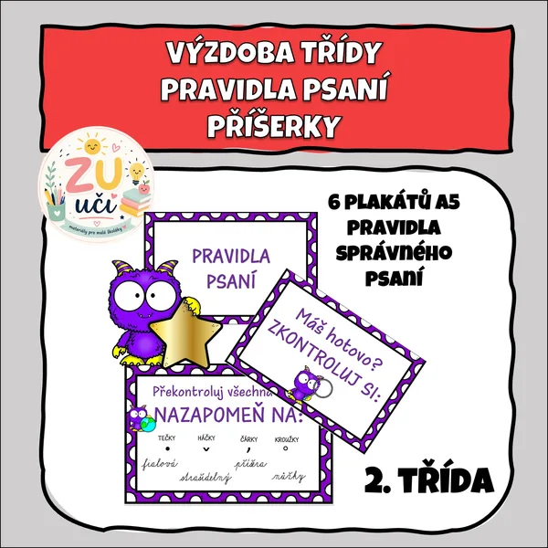 Výzdoba třídy - Pravidla - Příšerky 1