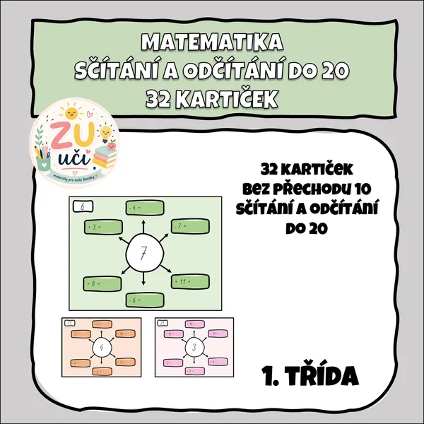 Sčítání a odčítání do 20, bez přechodu 10 1