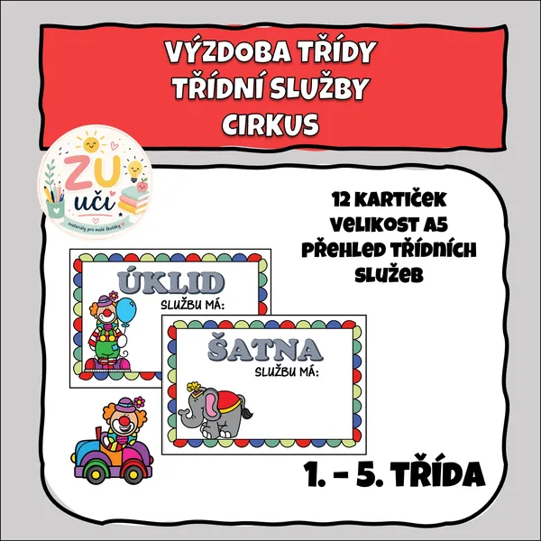 Výzdoba třídy - Služby - Cirkus 1