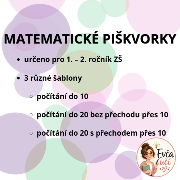 MATEMATICKÉ PIŠKVORKY pro 1. a 2. ročník ZŠ 1
