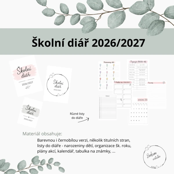 Školní diář 2026/2027 1