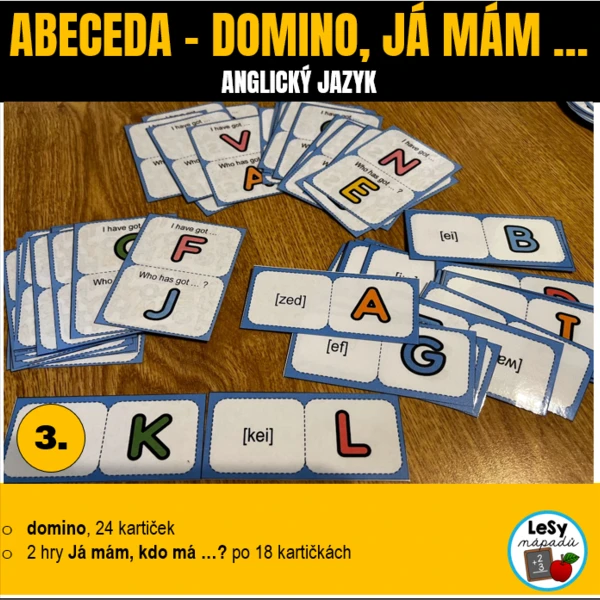 AJ - abeceda, domino, já mám ... 1