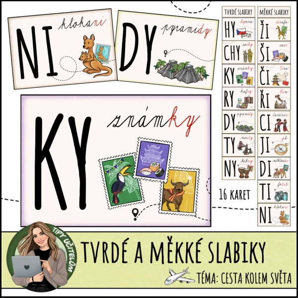Tvrdé a měkké slabiky - téma cestování 1