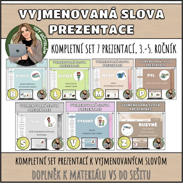 Vyjmenovaná slova - prezentace - balíček 1