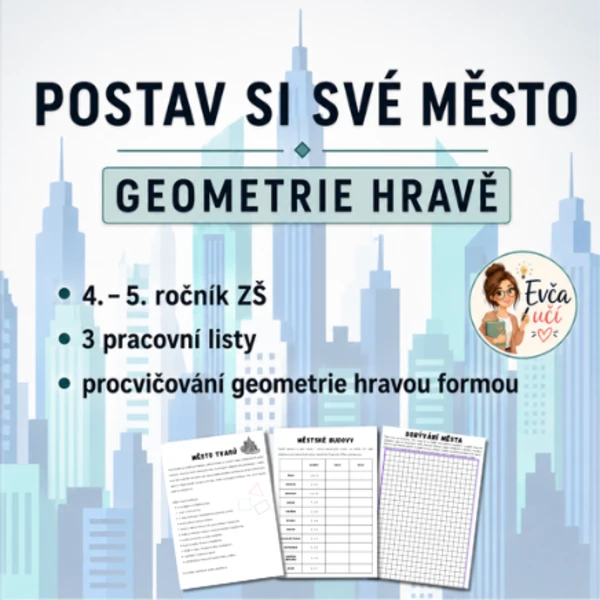 GEOMETRIE HRAVĚ - postav si své město 1
