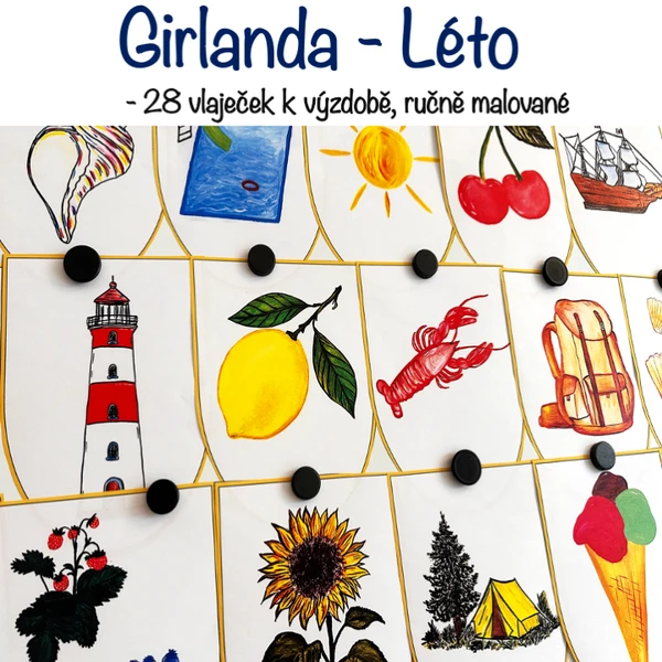 Girlanda k výzdobě - LÉTO 1