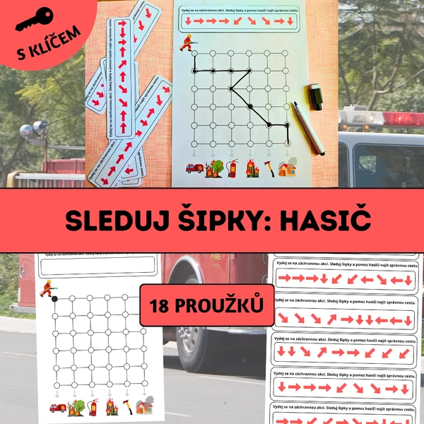 Sleduj šipky: Hasič 1