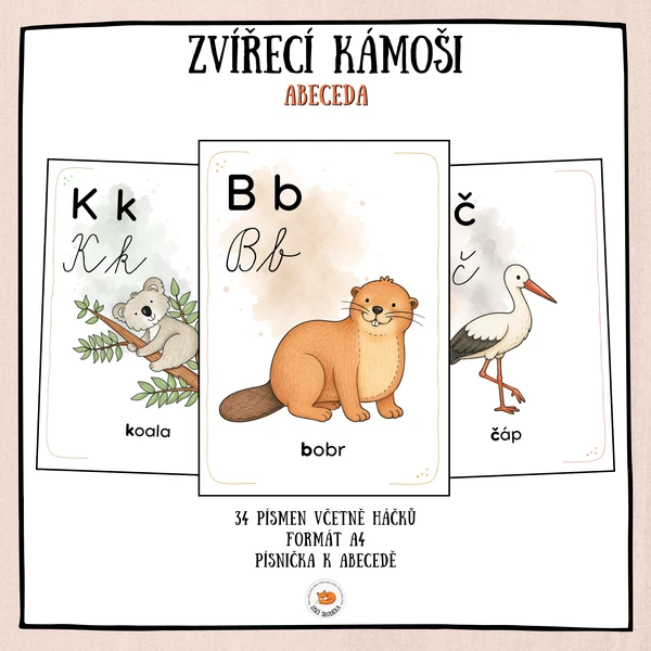 Zvířecí kámoši - abeceda 1