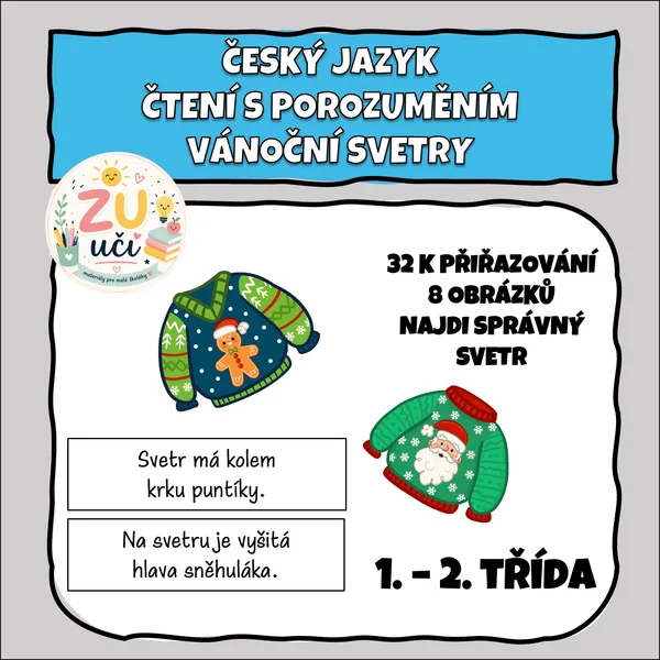 Vánoční svetry - Najdi správný svetr 1