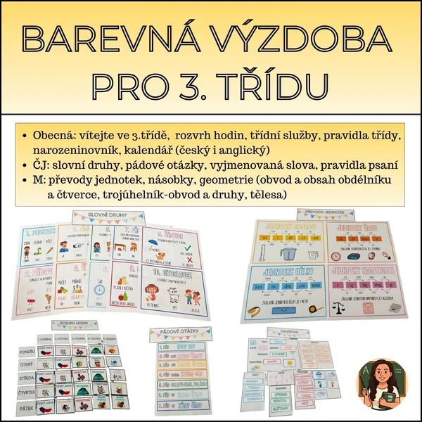 Barevná výzdoba pro 3. třídu 1