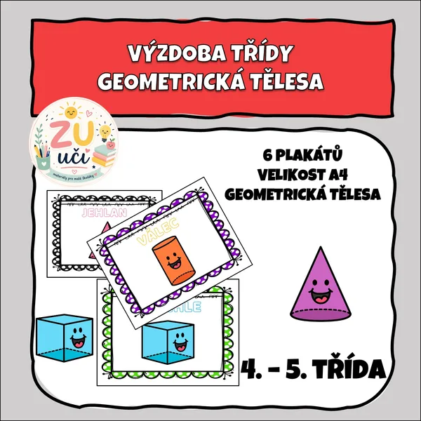 Plakáty - TĚLESA - geometrie 1