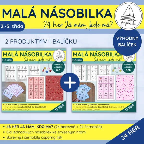 Malá násobilka | 24 her Já mám, kdo má? 1