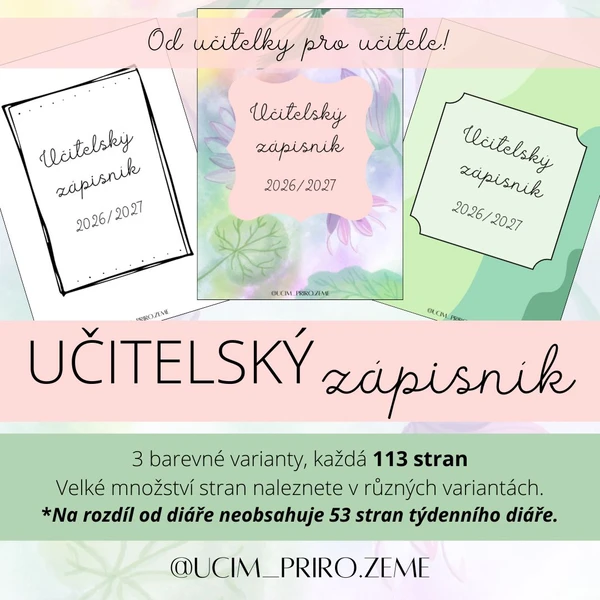 UČITELSKÝ ZÁPISNÍK 26/27 1