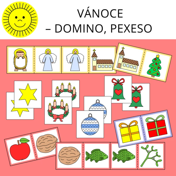 VÁNOCE - DOMINO, PEXESO 1