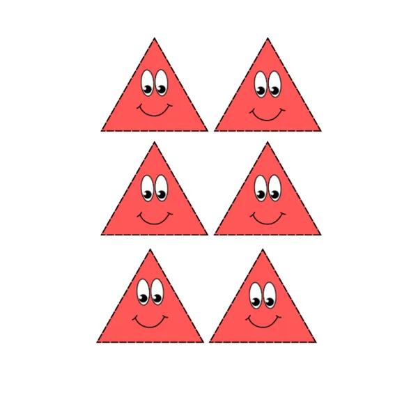 Didaktická pomůcka - geometrické tvary s emocemi 1