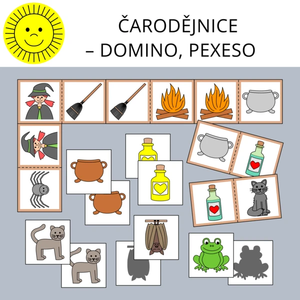 ČARODĚJNICE – DOMINO, PEXESO 1