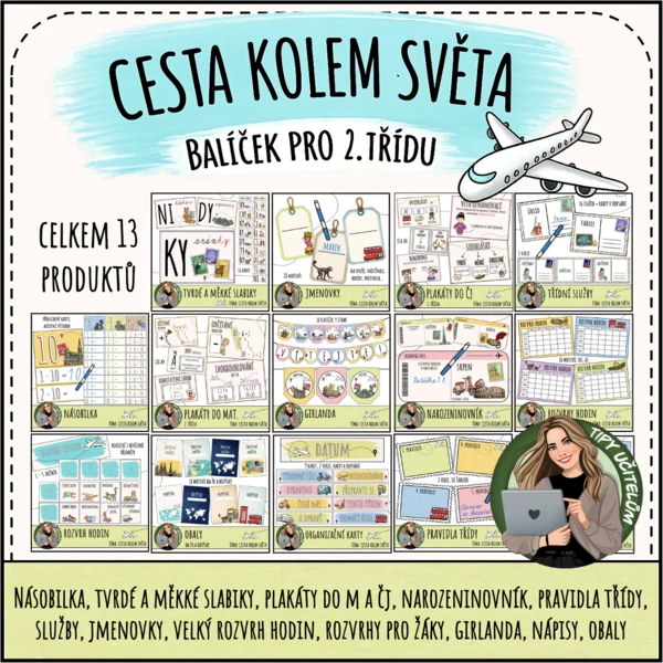 Balíček pro 2. třídu - téma cestování 1