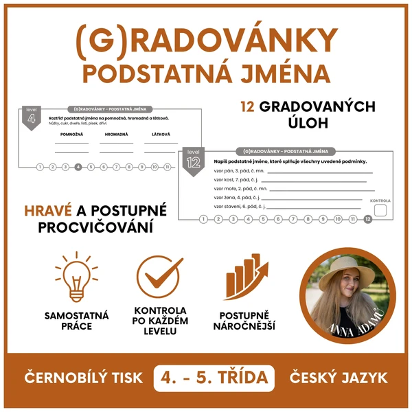 (G)radovánky - podstatná jména 1