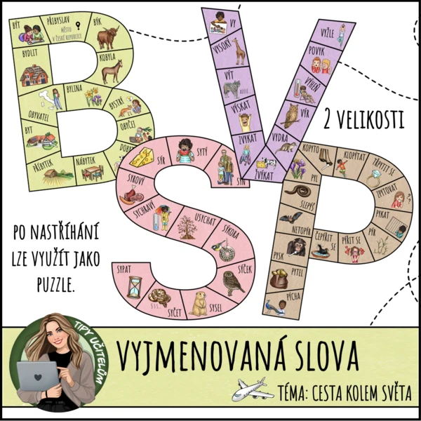 Vyjmenovaná slova, demonstrační karty 1