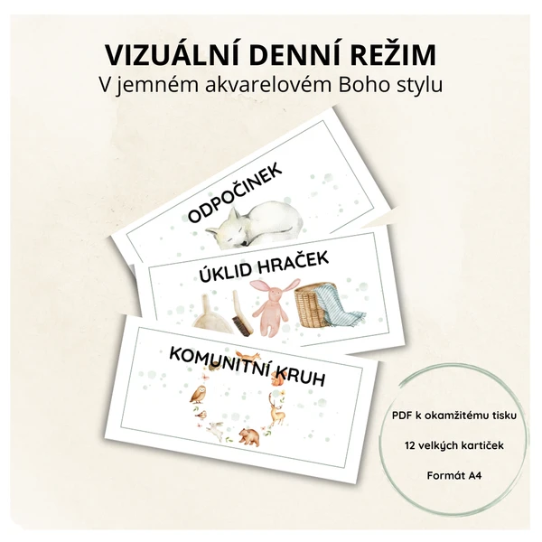 Vizuální denní činnosti 1