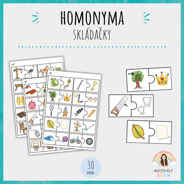🌟Homonyma, skládačka🌟 1
