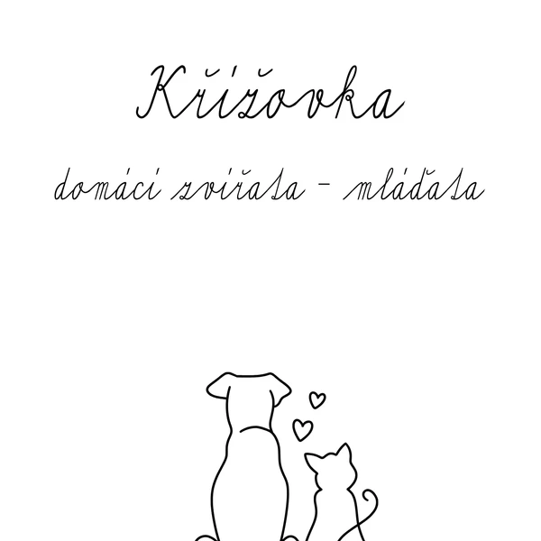 Domácí zvířata - křížovka 1