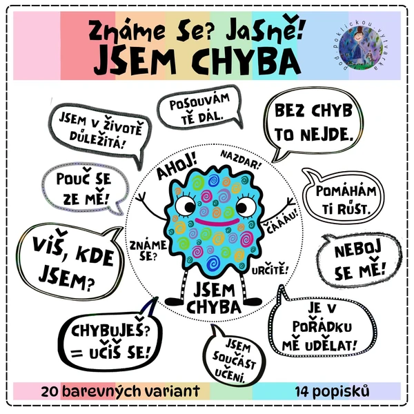 Známe se? Jasně! Jsem chyba - plakáty do třídy 1