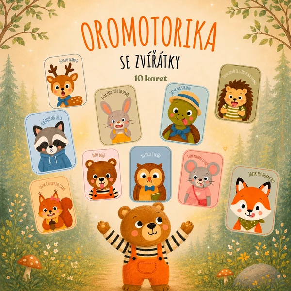 OROMOTORIKA SE ZVÍŘÁTKY 🐻 1