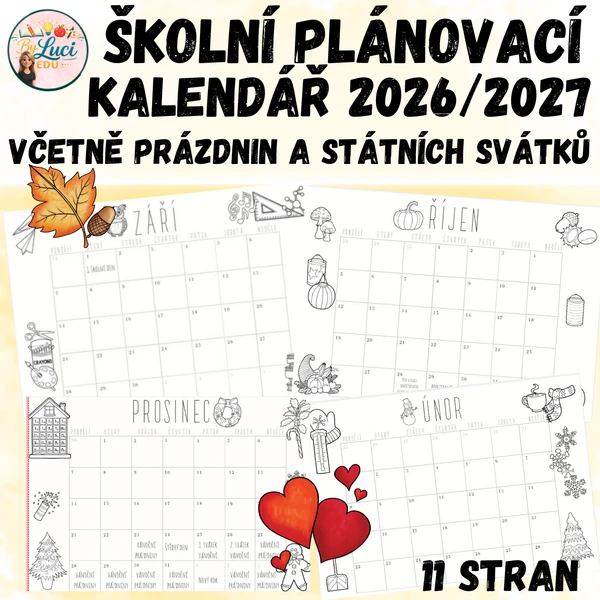 Školní plánovací kalendář 2026/2027 1