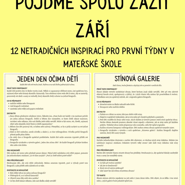 Pojďme spolu zažít září 1