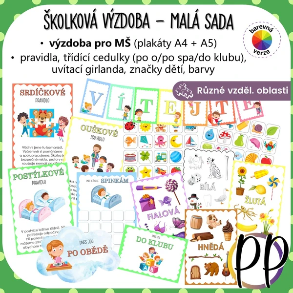 Školková výzdoba - malá sada 1