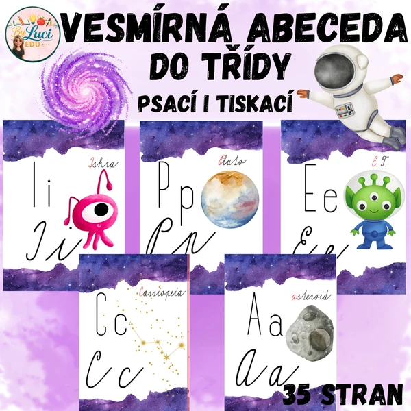 Vesmírná abeceda do třídy 1