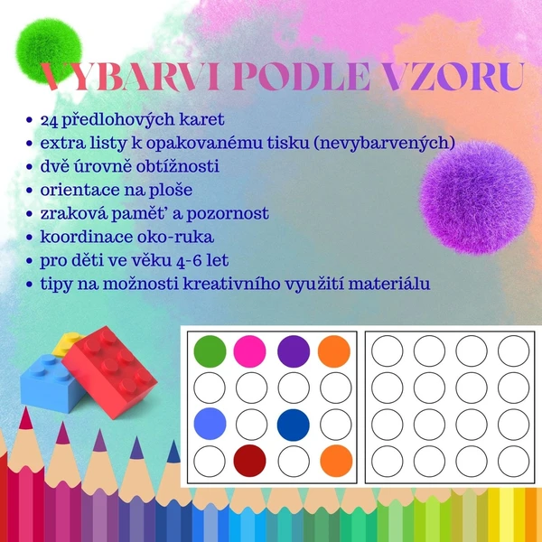 Vybarvi podle vzoru: Zraková percepce a prostorová orientace 1