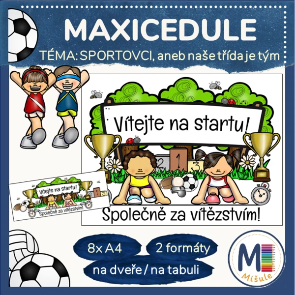MAXICEDULE - SPORTOVCI aneb naše třída je tým 1