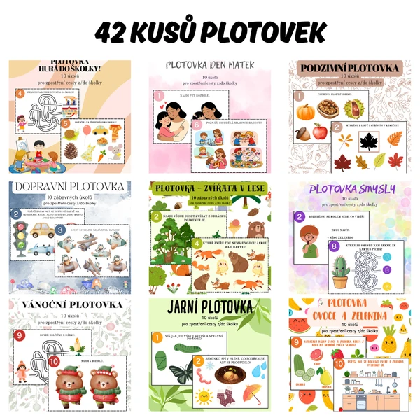 Balíček 42 plotovek na celý rok 1