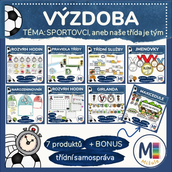 TŘÍDNÍ SAMOSTPRÁVA - SPORTOVCI aneb naše třída je tým (balíček 7 produktů + BONUS)) 1