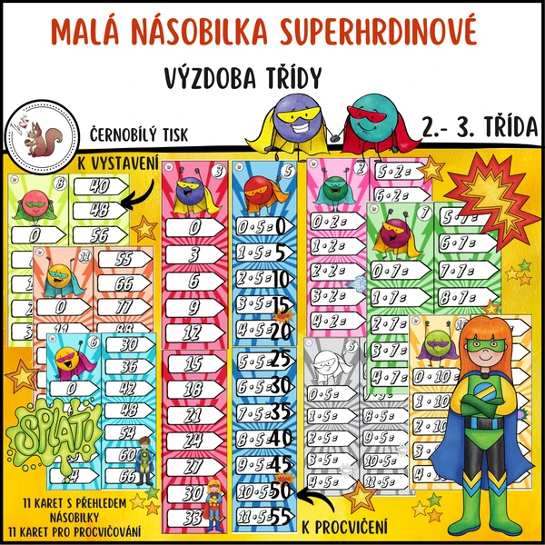 Malá násobilka superhrdinové 1