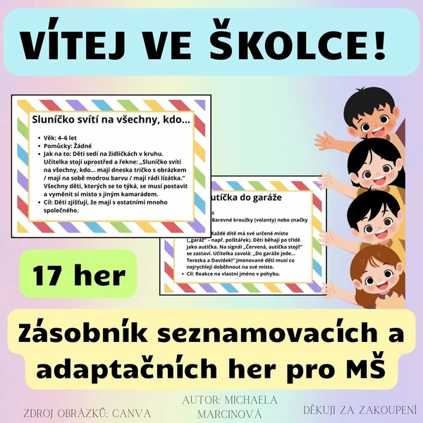 Zásobník seznamovacích a adaptačních her pro MŠ 1