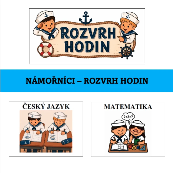 Námořníci - rozvrh hodin 1