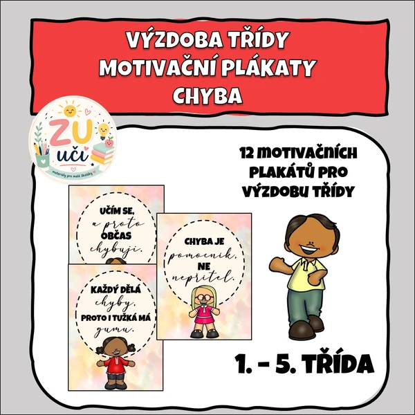 Výzdoba třídy - Motivační plakáty - Chyba 1