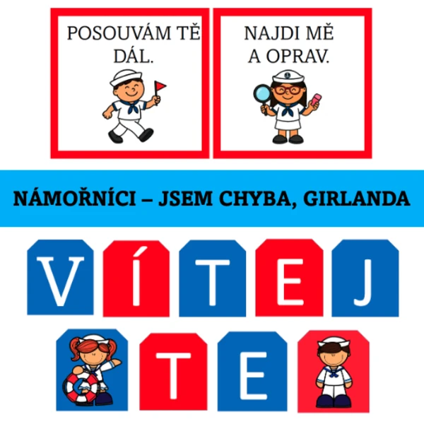 Námořníci - jsem chyba, girlanda 1