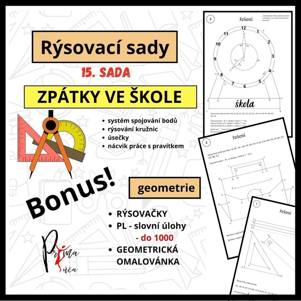 ZÁŘÍ - ZAČÁTEK ŠKOLNÍHO ROKU - 15. RÝSOVACÍ SADA 1