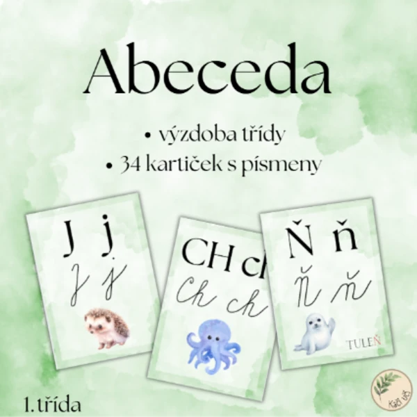 Abeceda - výzdoba třídy 1