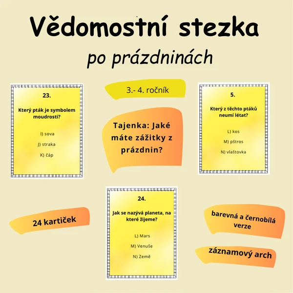 Stezka po prázdninách 1