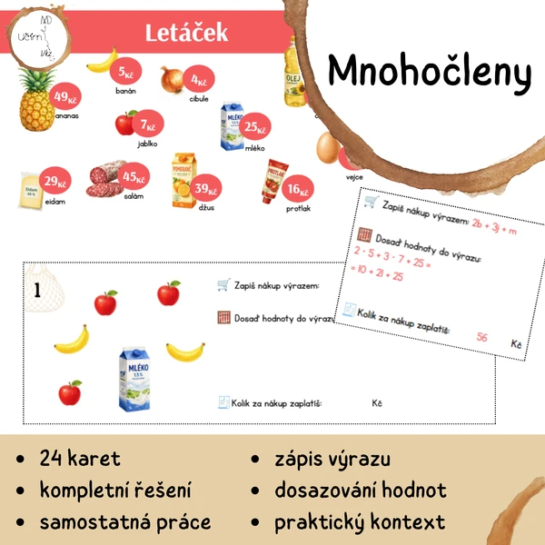 Mnohočleny v obchodě 1
