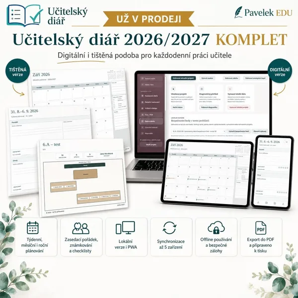 Učitelský diář 2026/27 (digitální i tisková verze) 1