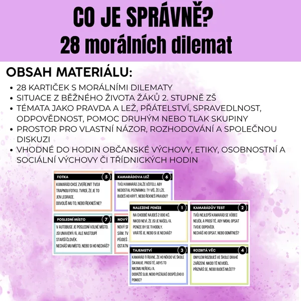 CO JE SPRÁVNĚ?- 28 morálních dilemat 1