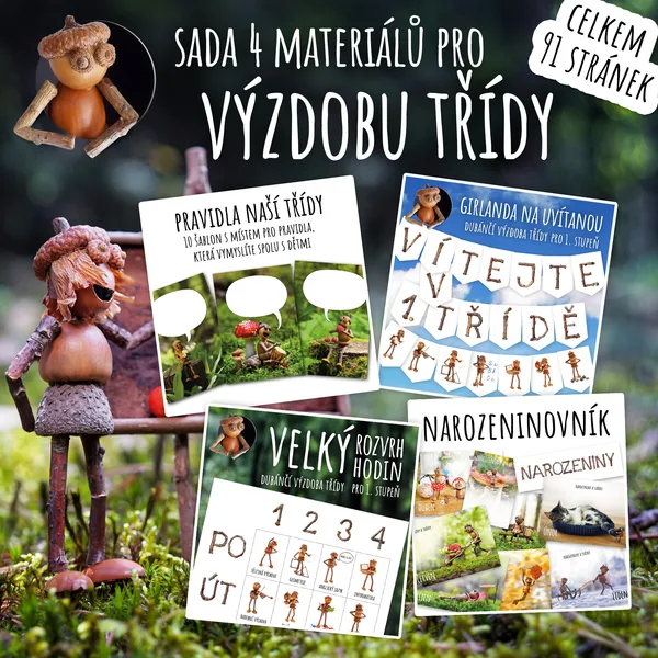 Dubánčí třída – výzdoba na celý rok - sada 4 materiálů 1