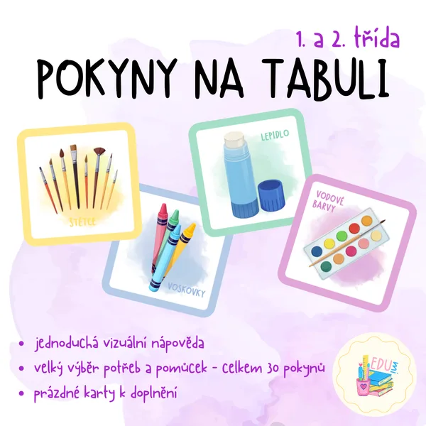 Pokyny na tabuli 1
